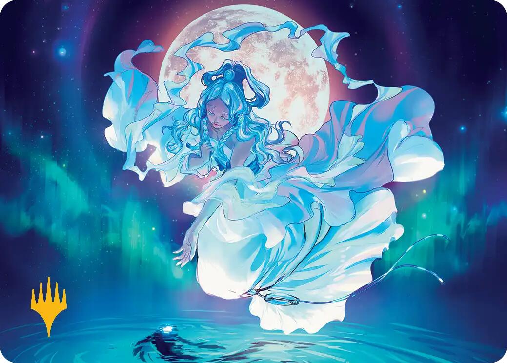 Yue, the Moon Spirit Art Card (Gold-Stamped Planeswalker Symbol) [Avatar: The Last Airbender Art Series] | Good Games North