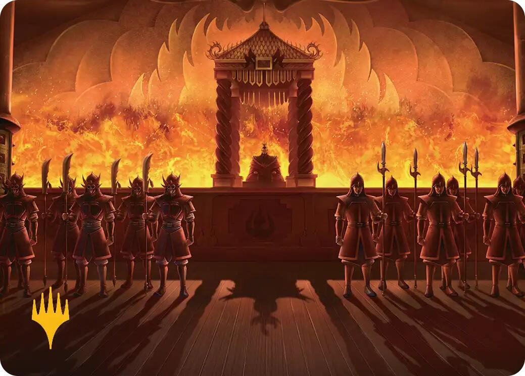 Fire Lord Ozai Art Card (Gold-Stamped Planeswalker Symbol) [Avatar: The Last Airbender Art Series] | Good Games North