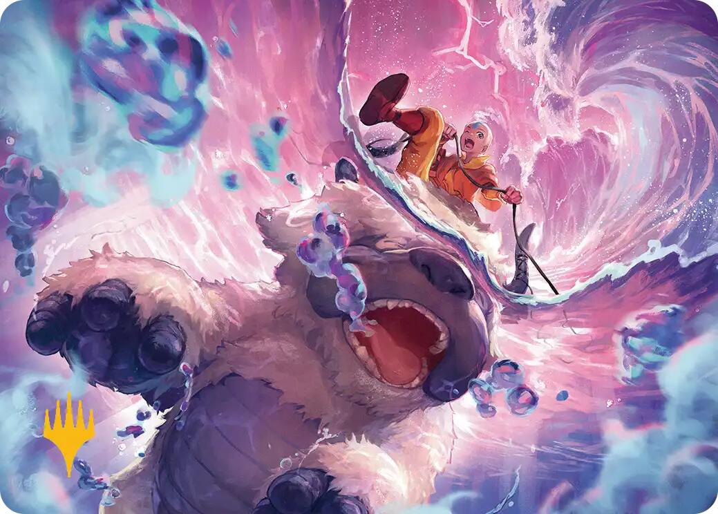 Storm of Memories Art Card (Gold-Stamped Planeswalker Symbol) [Avatar: The Last Airbender Art Series] | Good Games North