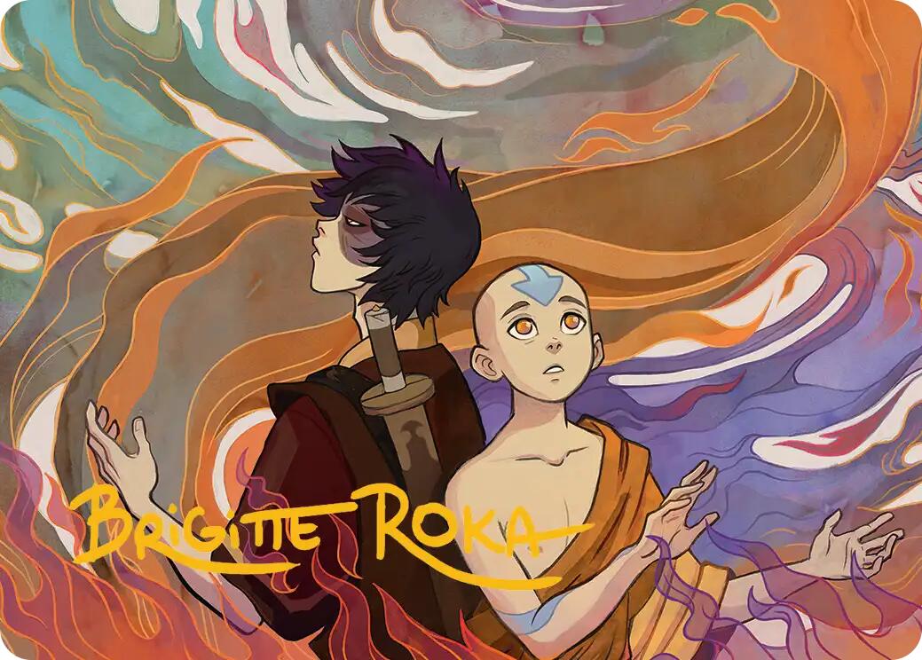 Fated Firepower Art Card (Gold-Stamped Signature) [Avatar: The Last Airbender Art Series] | Good Games North