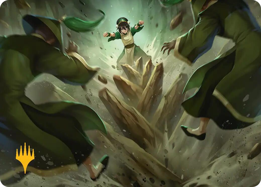 Rockalanche Art Card (Gold-Stamped Planeswalker Symbol) [Avatar: The Last Airbender Art Series] | Good Games North