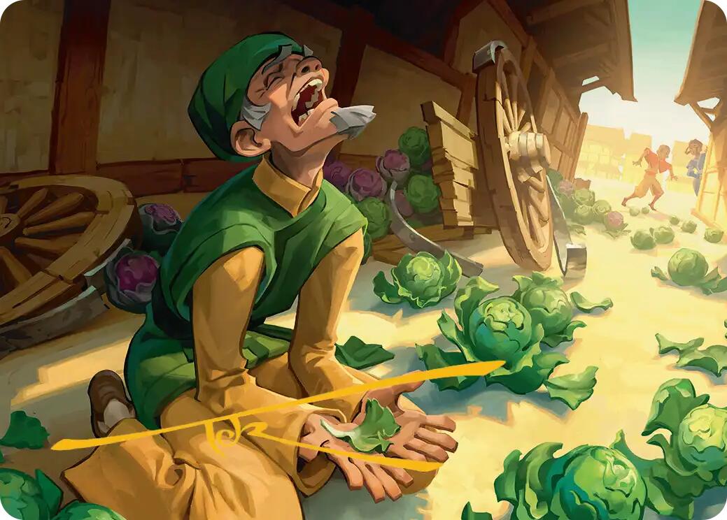 Unlucky Cabbage Merchant Art Card (Gold-Stamped Signature) [Avatar: The Last Airbender Art Series] | Good Games North