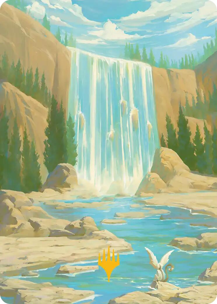 Island Art Card (Gold-Stamped Signature) [Avatar: The Last Airbender Art Series] | Good Games North