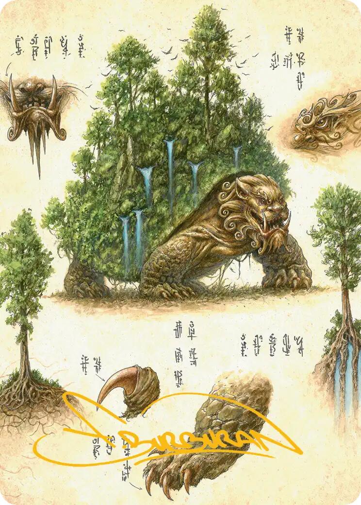 The Lion-Turtle Art Card (Gold-Stamped Signature) [Avatar: The Last Airbender Art Series] | Good Games North