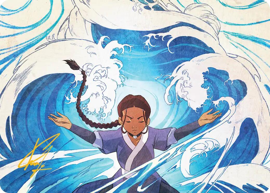 Katara, Water Tribe's Hope Art Card (Gold-Stamped Signature) [Avatar: The Last Airbender Art Series] | Good Games North