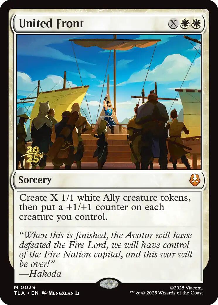 United Front [Avatar: The Last Airbender Prerelease Cards] | Good Games North