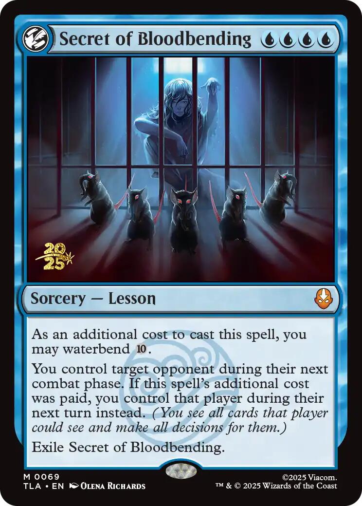 Secret of Bloodbending [Avatar: The Last Airbender Prerelease Cards] | Good Games North