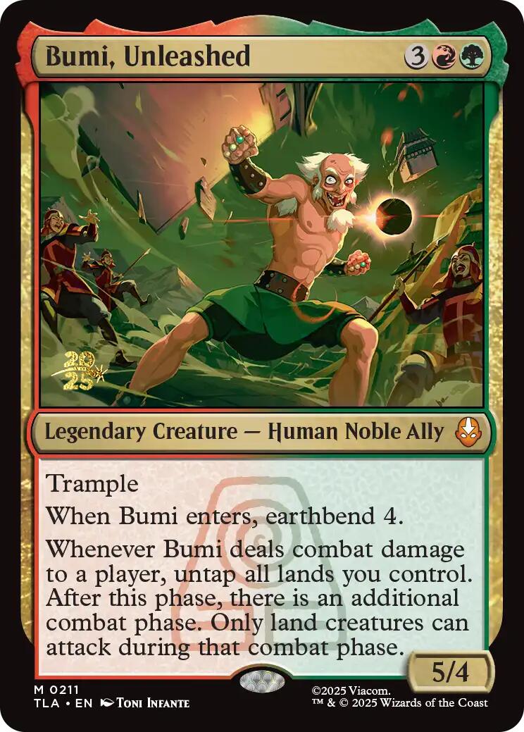 Bumi, Unleashed [Avatar: The Last Airbender Prerelease Cards] | Good Games North