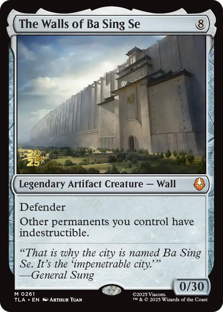 The Walls of Ba Sing Se [Avatar: The Last Airbender Prerelease Cards] | Good Games North