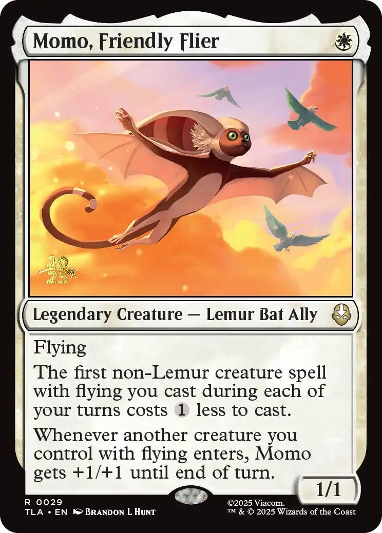 Momo, Friendly Flier [Avatar: The Last Airbender Prerelease Cards] | Good Games North