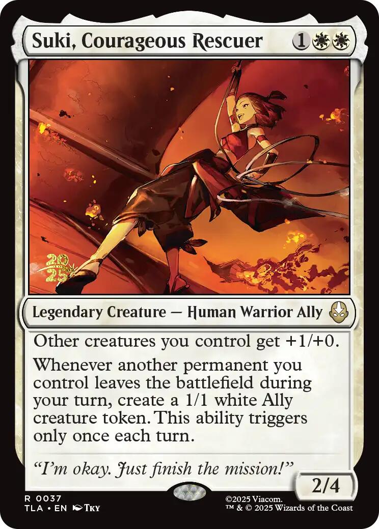 Suki, Courageous Rescuer [Avatar: The Last Airbender Prerelease Cards] | Good Games North