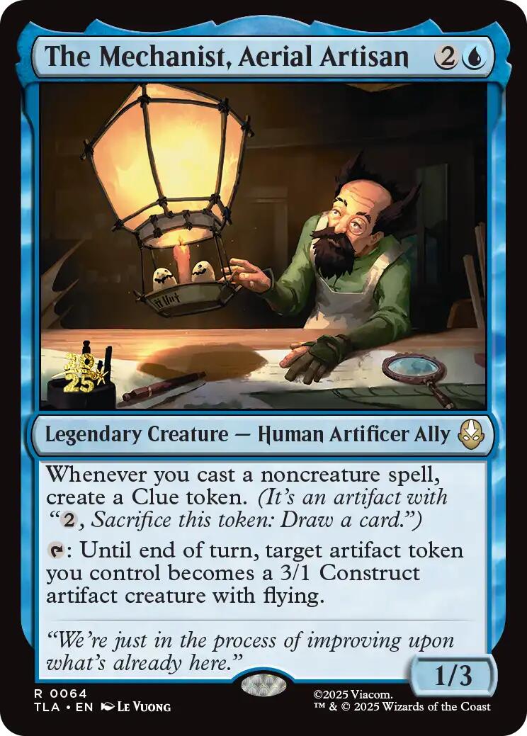 The Mechanist, Aerial Artisan [Avatar: The Last Airbender Prerelease Cards] | Good Games North
