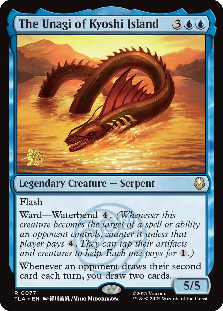 The Unagi of Kyoshi Island [Avatar: The Last Airbender Prerelease Cards] | Good Games North