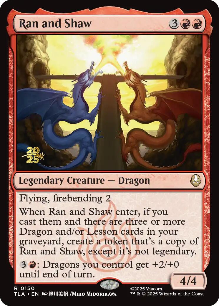 Ran and Shaw [Avatar: The Last Airbender Prerelease Cards] | Good Games North
