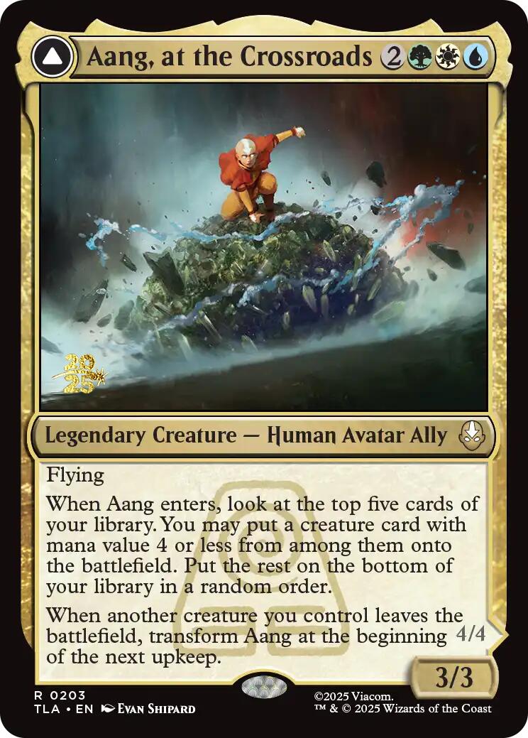 Aang, at the Crossroads [Avatar: The Last Airbender Prerelease Cards] | Good Games North