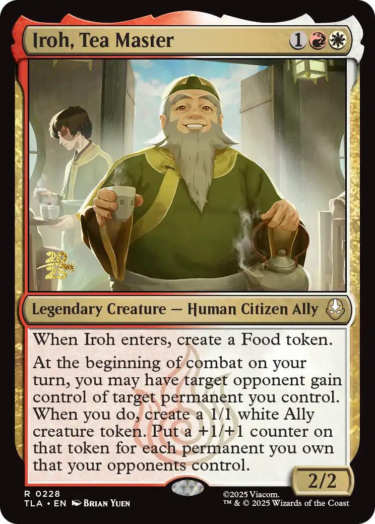 Iroh, Tea Master [Avatar: The Last Airbender Prerelease Cards] | Good Games North