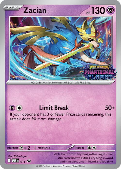 Zacian (015) (Prerelease) [Mega Evolution Promo] | Good Games North