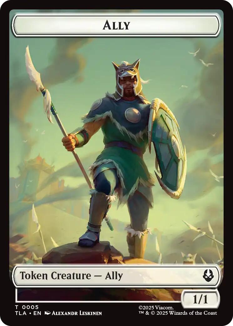 Ally (0005) // Clue (0014) Double-Sided Token [Avatar: The Last Airbender Tokens] | Good Games North