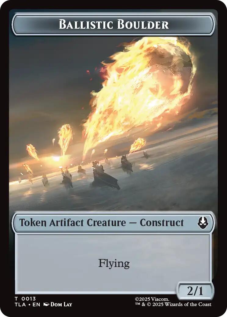 Ballistic Boulder // Soldier (0011) Double-Sided Token [Avatar: The Last Airbender Tokens] | Good Games North