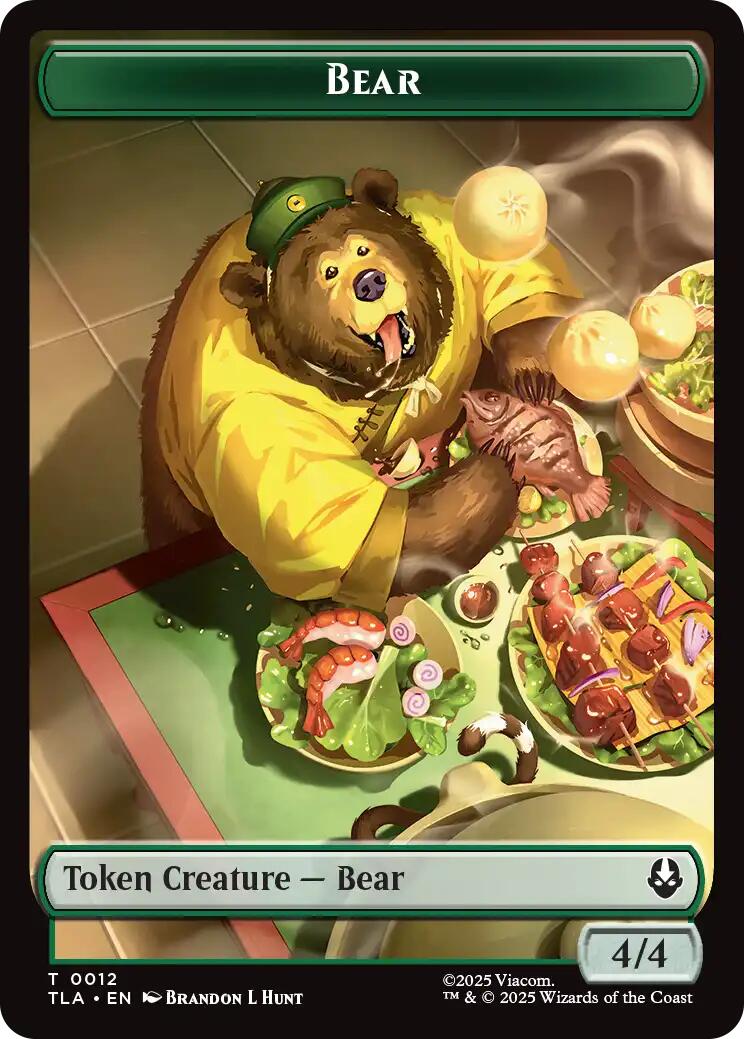 Bear // Food (0020) Double-Sided Token [Avatar: The Last Airbender Tokens] | Good Games North