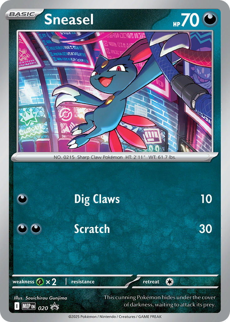 Sneasel (020) (Cosmos Holo) [Mega Evolution Promo] | Good Games North