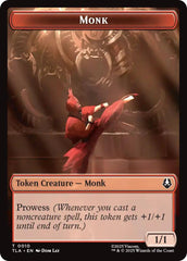 Monk // Food (0021) Double-Sided Token [Avatar: The Last Airbender Tokens] | Good Games North