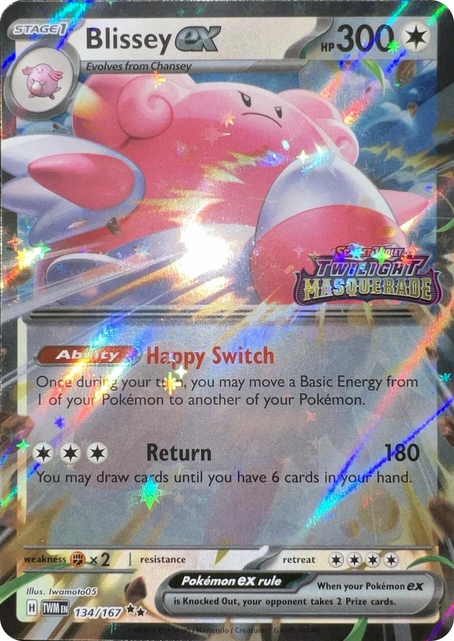 Blissey ex (134/167) (Cosmos Holo) [Scarlet & Violet: Twilight Masquerade] | Good Games North