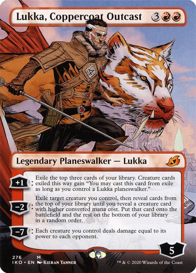 Lukka Coppercoat Outcast Borderless (Ikoria: Lair of Behemoths)  - Foil | Good Games North