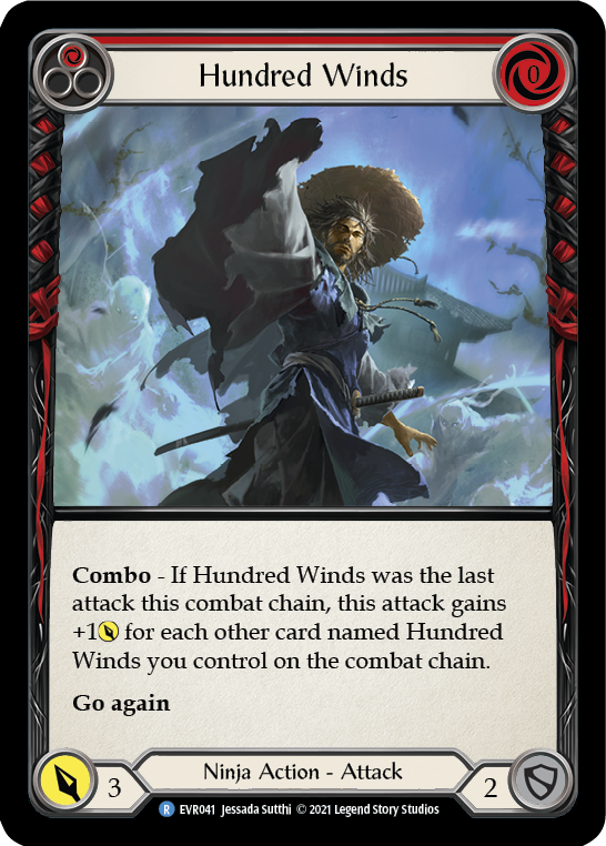 Hundred Winds (Red) [EVR041] (Everfest)  1st Edition Normal | Good Games North