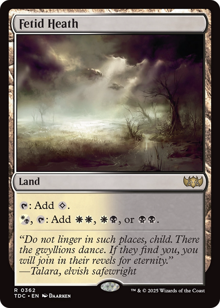Fetid Heath [Tarkir: Dragonstorm Commander] | Good Games North