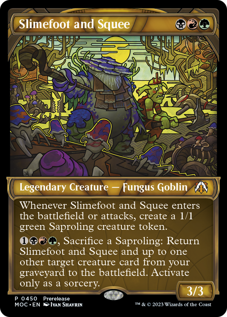 Slimefoot and Squee (Showcase Planar Booster Fun) [March of the Machine Commander Prerelease Promos] | Good Games North