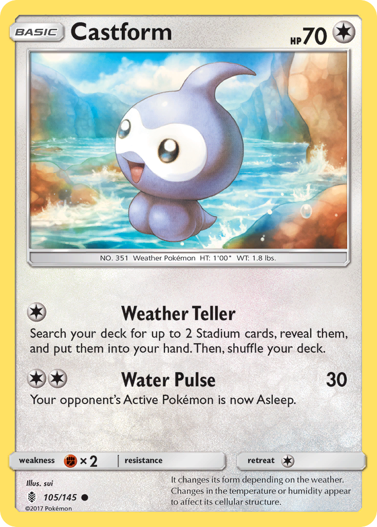 Castform (105/145) [Sun & Moon: Guardians Rising] | Good Games North
