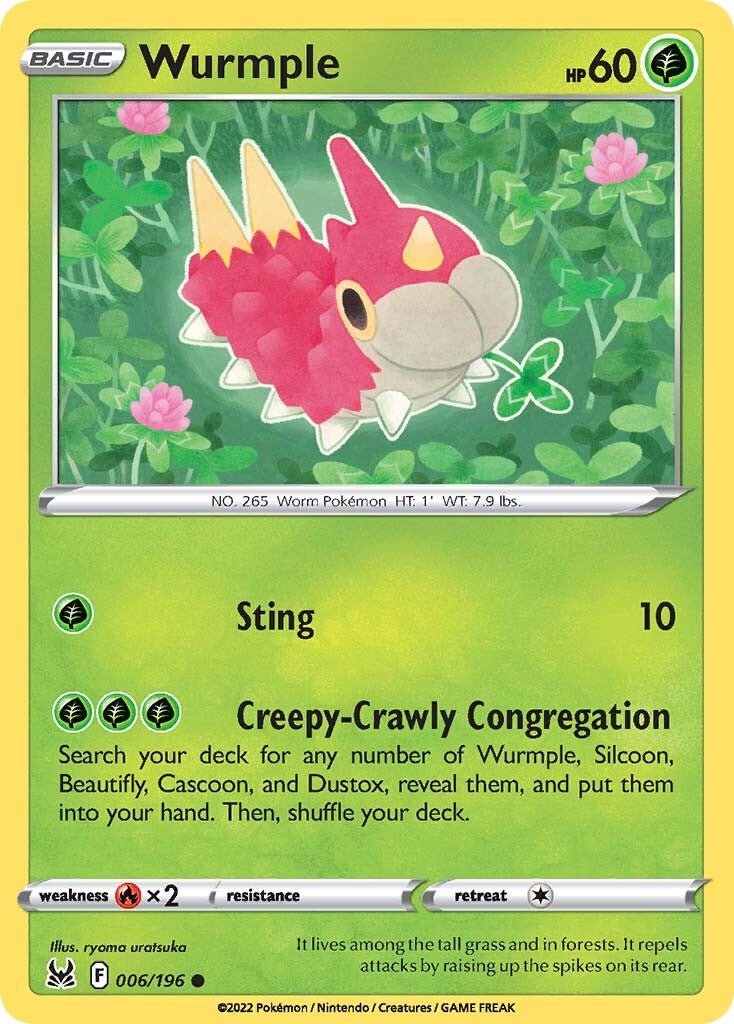Wurmple (006/196) [Sword & Shield: Lost Origin] | Good Games North