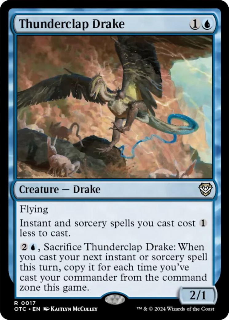 Thunderclap Drake [Outlaws of Thunder Junction Commander] | Good Games North