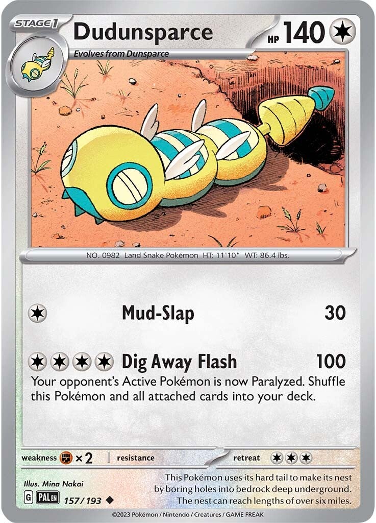 Dudunsparce (157/193) [Scarlet & Violet: Paldea Evolved] | Good Games North