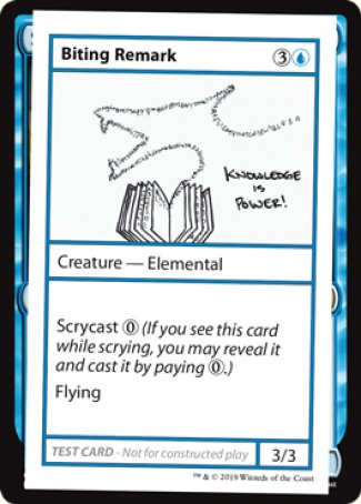 Biting Remark (2021 Edition) [Mystery Booster Playtest Cards] | Good Games North
