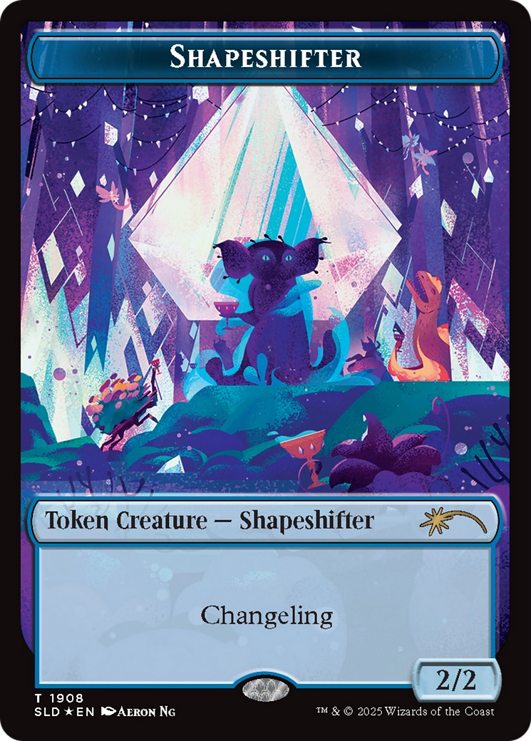 Shapeshifter Token (1908) (Double Rainbow Foil) [Secret Lair Drop Series] | Good Games North