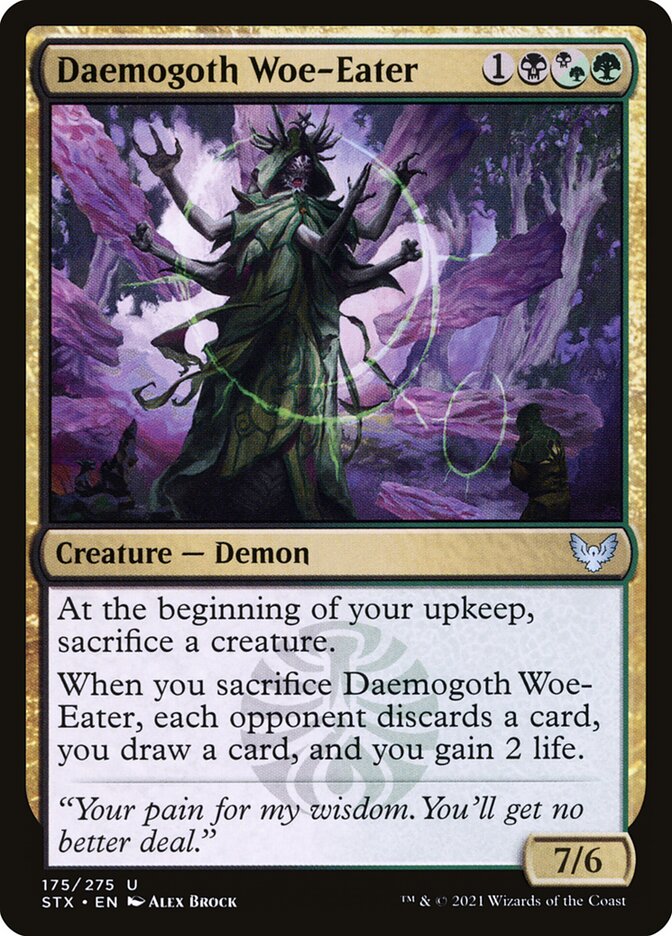 Daemogoth Woe-Eater 175 (Strixhaven: School of Mages)  - Foil | Good Games North