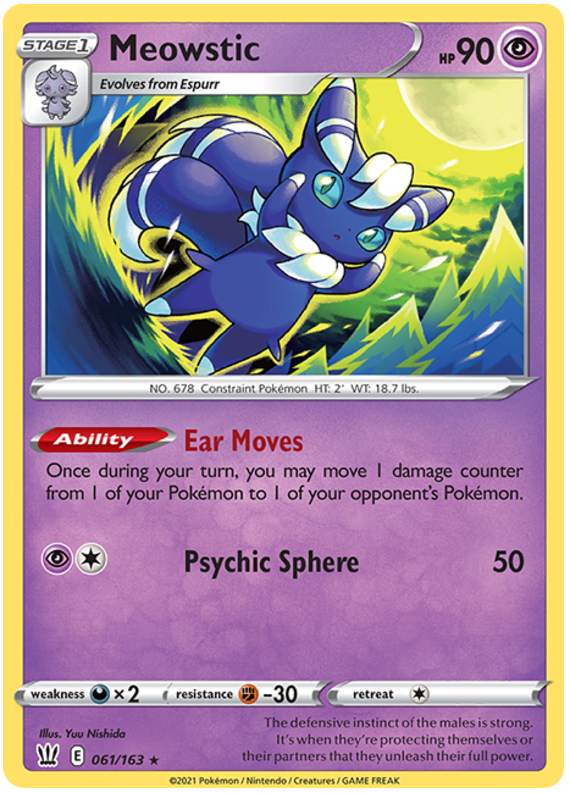 Meowstic (061/163) [Sword & Shield: Battle Styles] | Good Games North