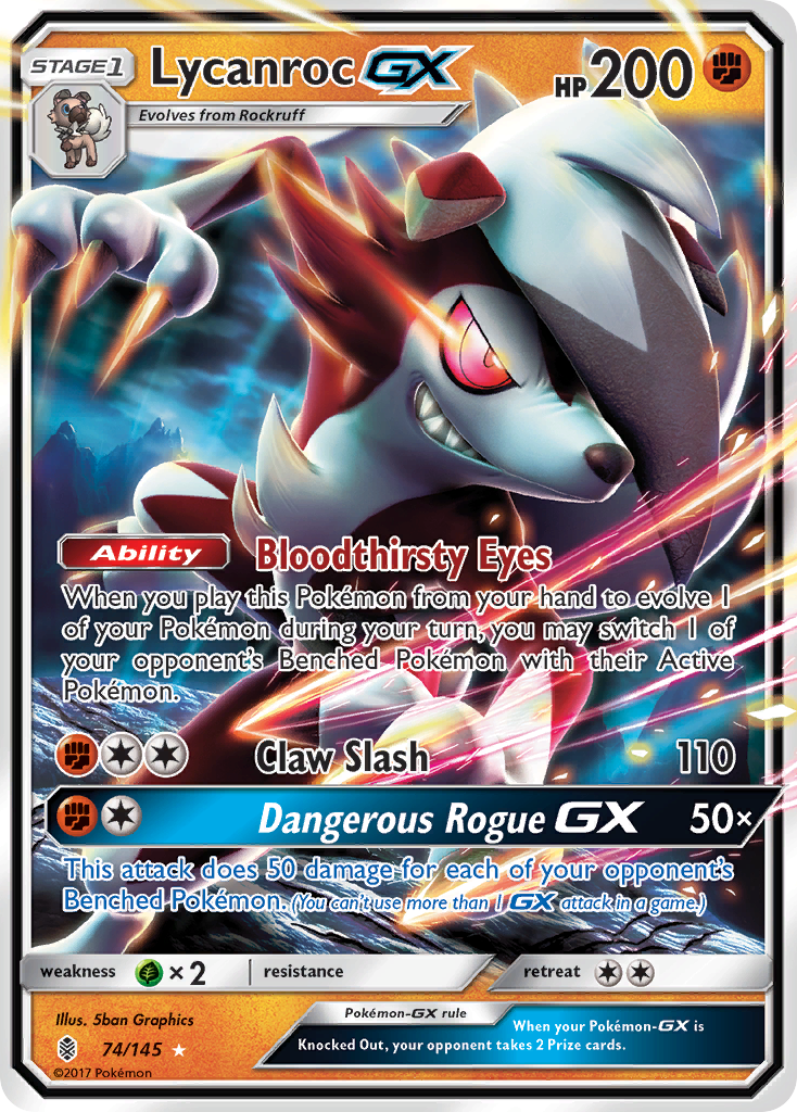Lycanroc GX (74/145) [Sun & Moon: Guardians Rising] | Good Games North
