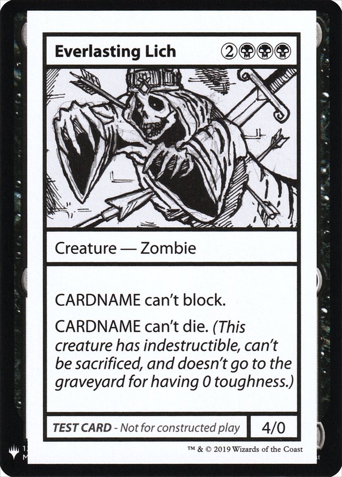 Everlasting Lich [Mystery Booster Playtest Cards] | Good Games North