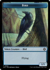 Bird // Merfolk (0003) Double-Sided Token [The Lost Caverns of Ixalan Commander Tokens] | Good Games North