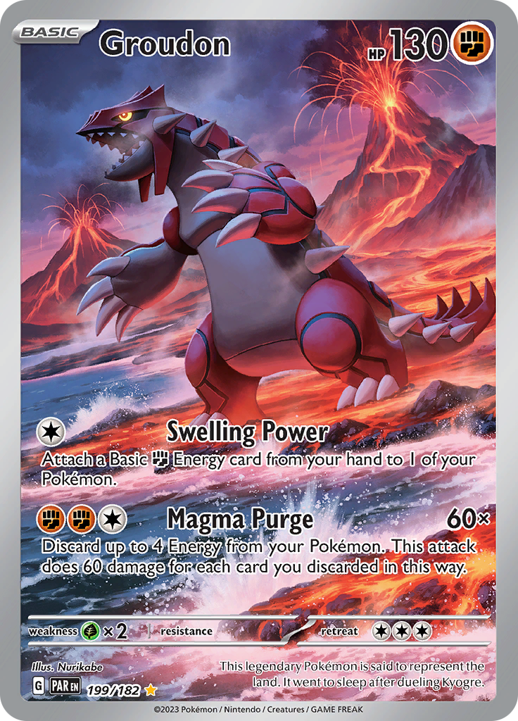 Groudon (199/182) [Scarlet & Violet: Paradox Rift] | Good Games North