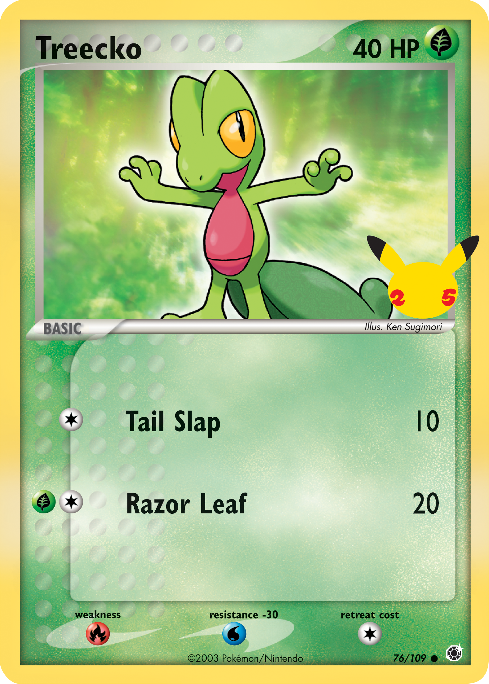 Treecko (76/109) (Jumbo Card) [First Partner Pack] | Good Games North