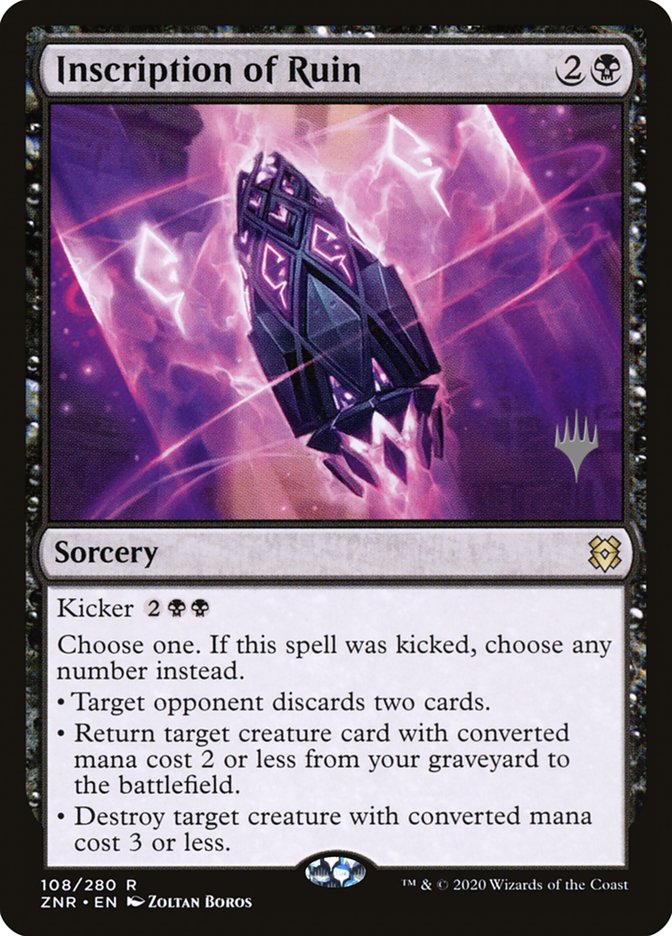 Inscription of Ruin (Promo Pack) [Zendikar Rising Promos] | Good Games North