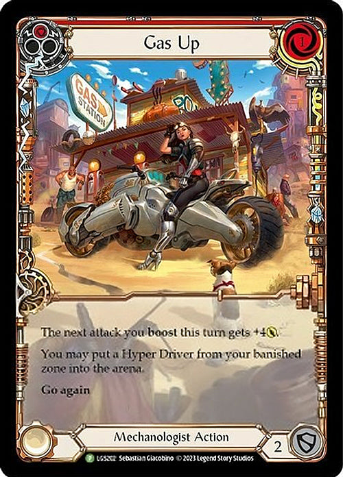 Gas Up (Red) [LGS202] (Promo)  Rainbow Foil | Good Games North