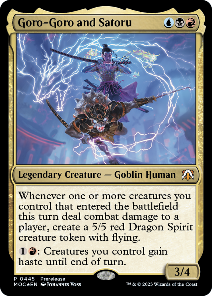 Goro-Goro and Satoru [March of the Machine Commander Prerelease Promos] | Good Games North