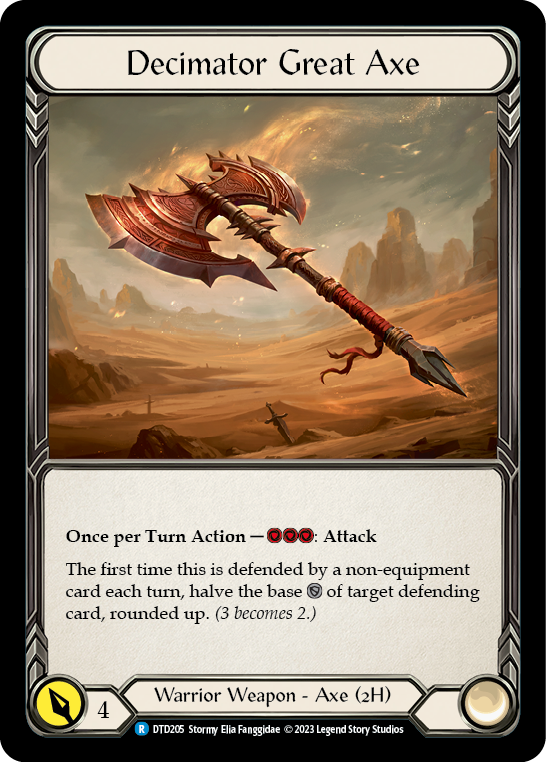 Decimator Great Axe [DTD205] (Dusk Till Dawn)  Cold Foil | Good Games North