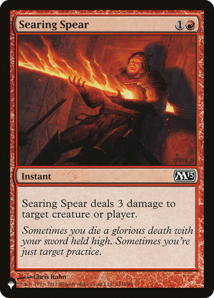 Searing Spear [The List] | Good Games North