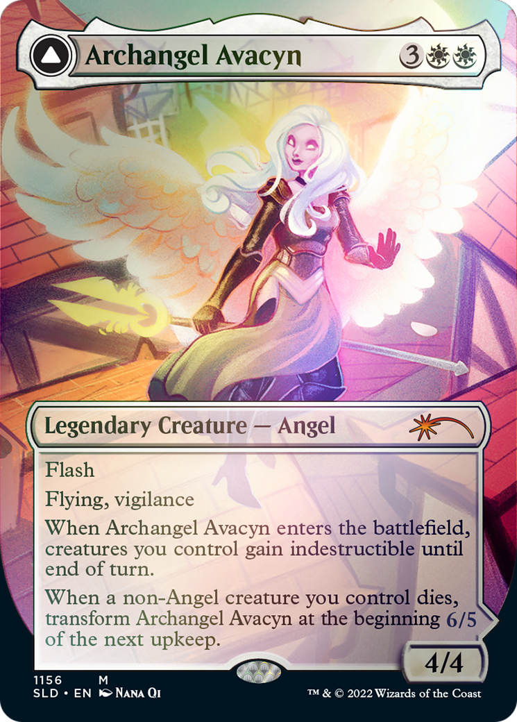 Archangel Avacyn // Avacyn, the Purifier (Borderless) [Secret Lair: From Cute to Brute] | Good Games North
